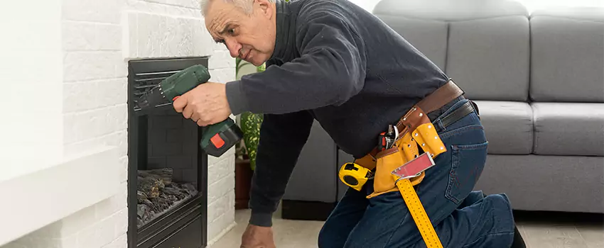 New Indoor Fireplace Installation in Pearland, Texas