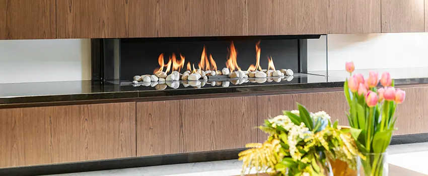 Double-height Fireplace Design Refurbishment in Pearland, Texas